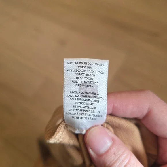 Autres Filles Womens Wide Leg Drawstring Trousers Tan Camel Size Large - Picture 5 of 11